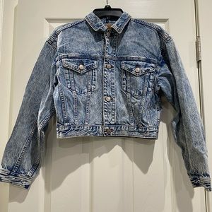 American Eagle Cropped Denim Jacket